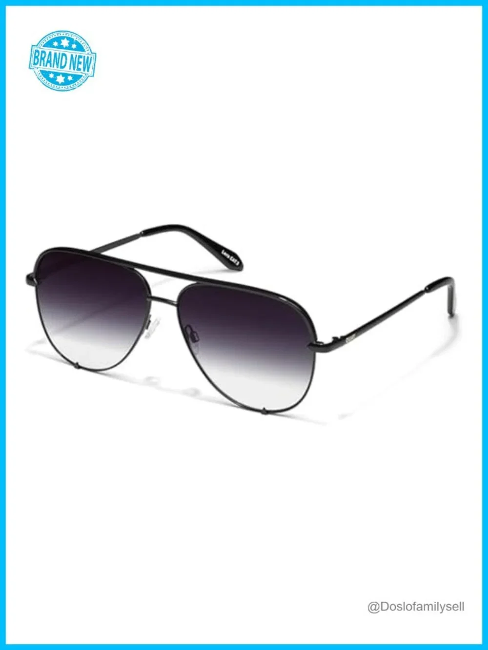 Oversized Aviator Sunglasses with Metal Frame and Polarized Lenses